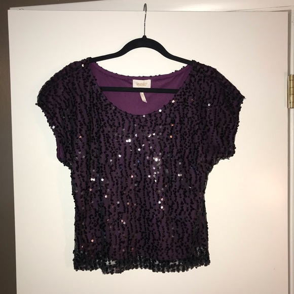 Tops - Women’s Purple and black blouse